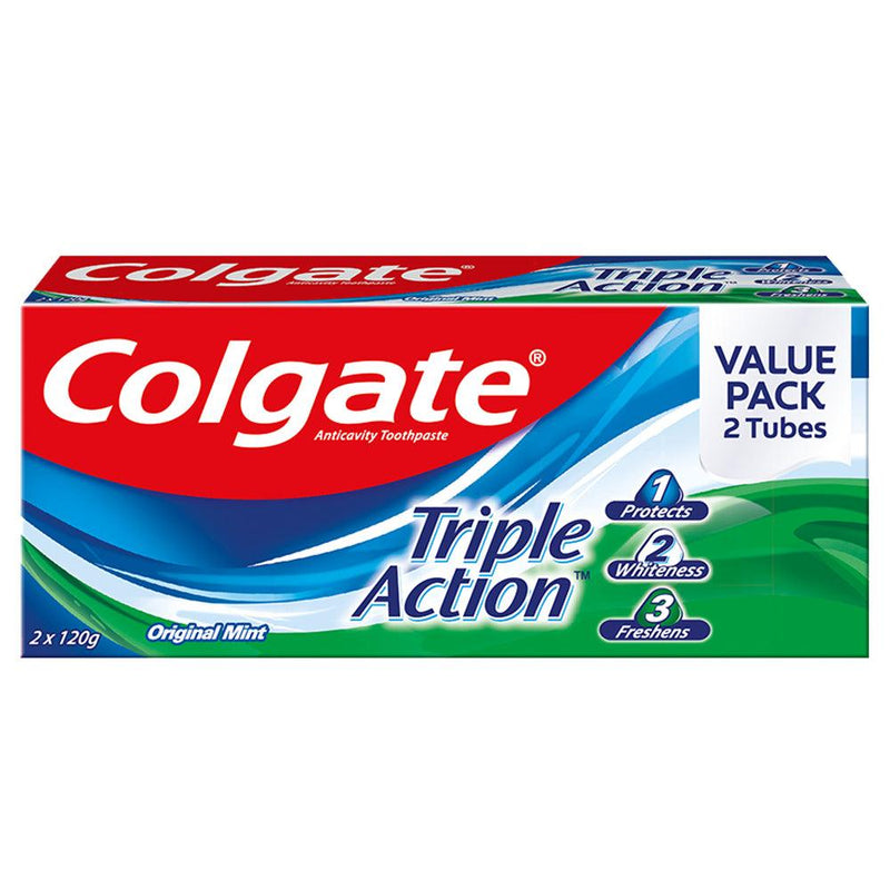 Colgate Triple Action Tube Toothpaste 95ml - 2s - Southstar Drug
