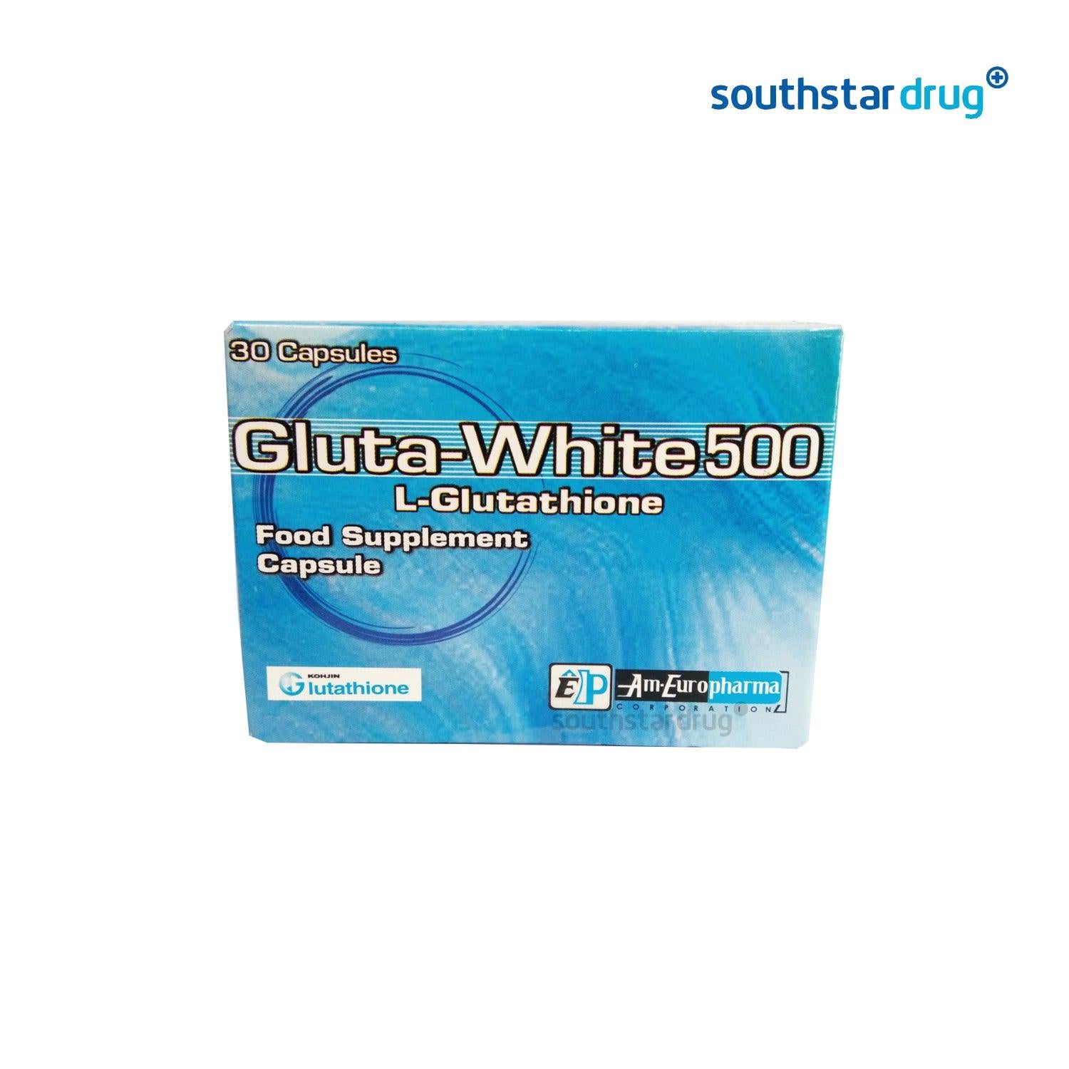 Gluta White 500mg Capsule - 30s - Southstar Drug