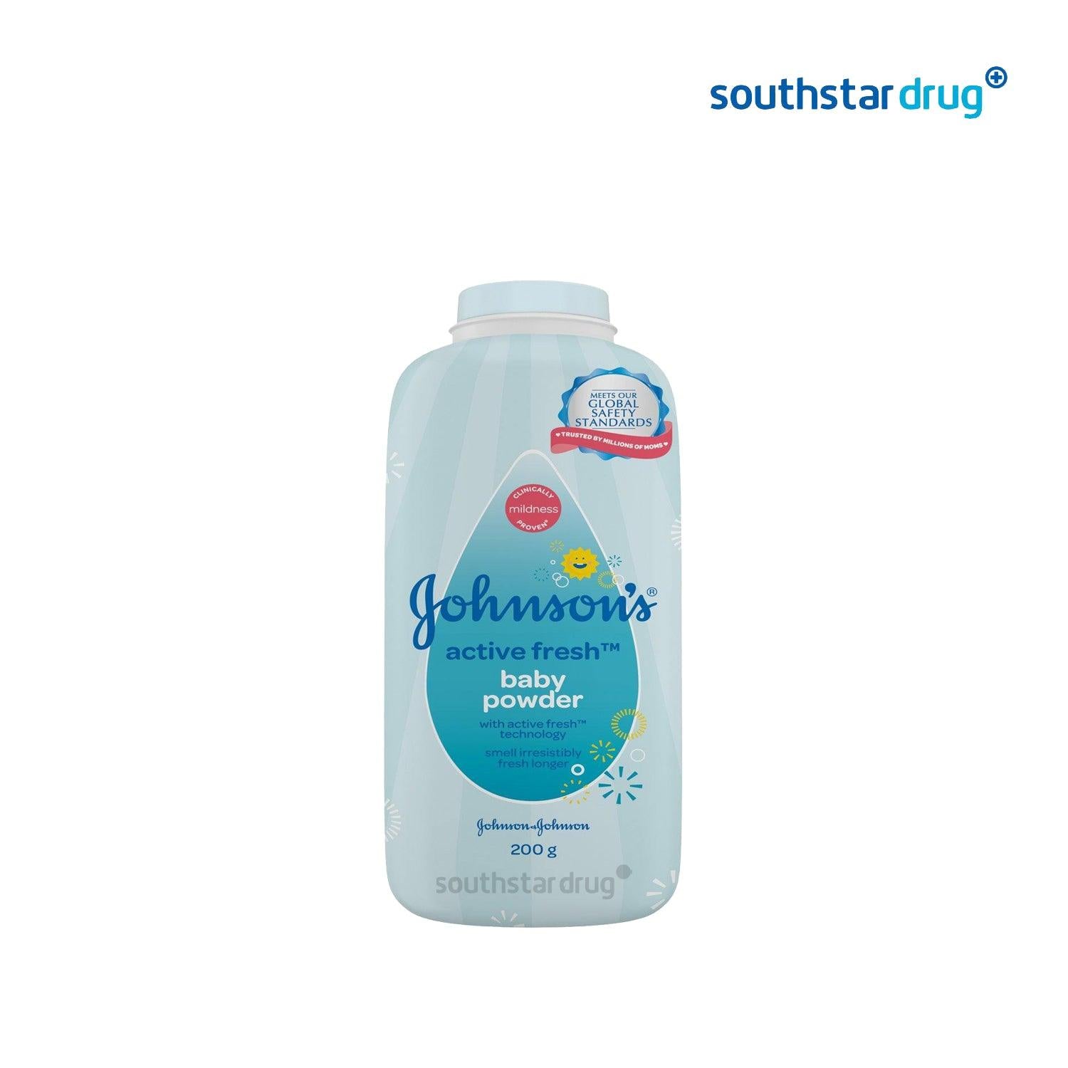 Johnson's Baby Powder Active Fresh 200 g - Southstar Drug