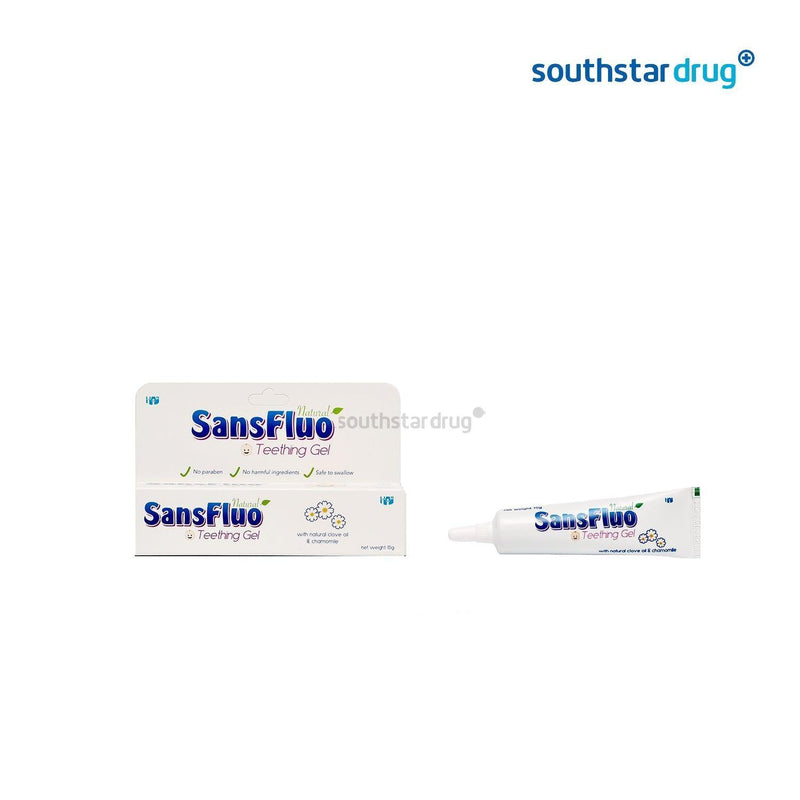 SansFluo Pink Natural Teething Gel 5g - Southstar Drug