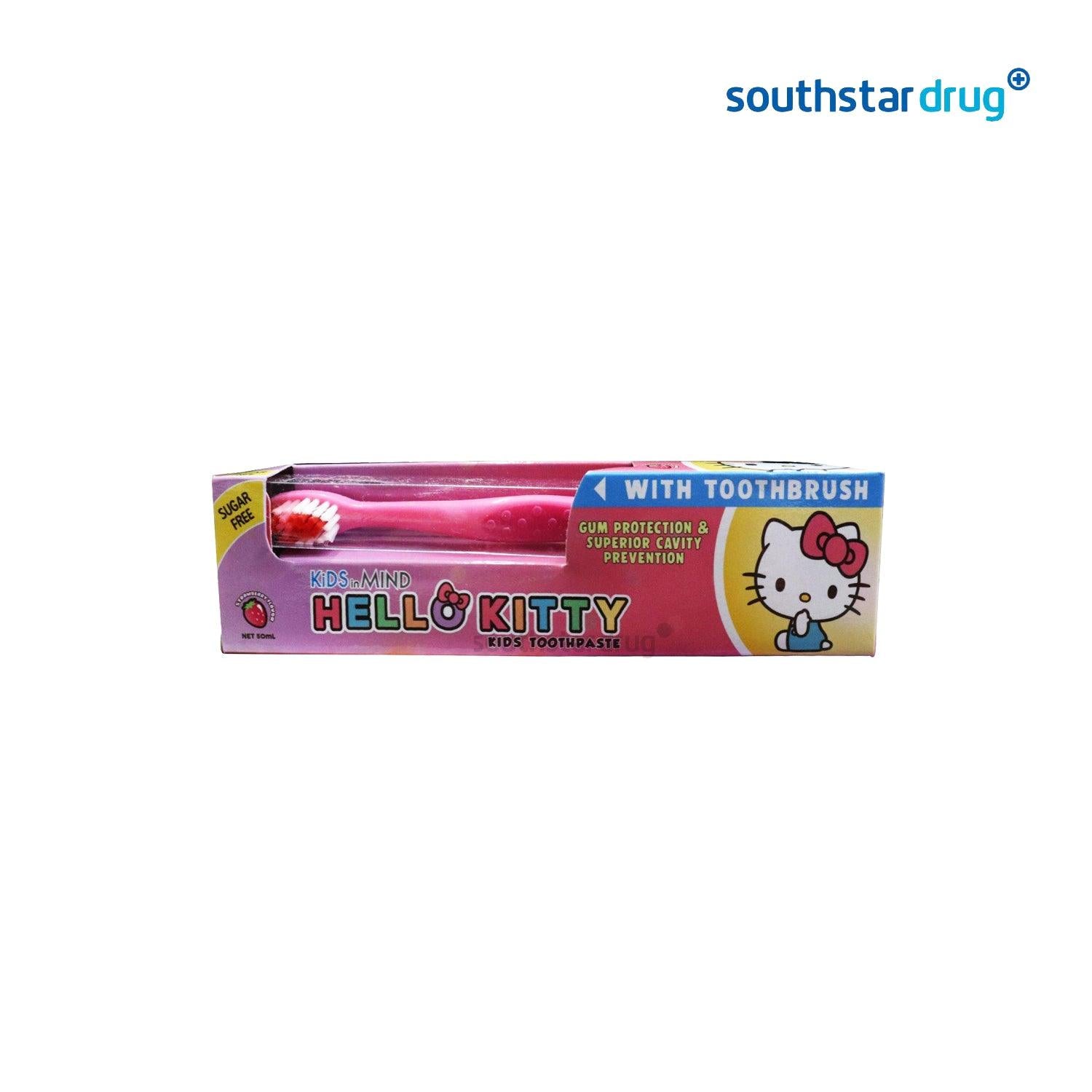 Hello Kitty Toothbrush With Toothpaste 50ml - Southstar Drug