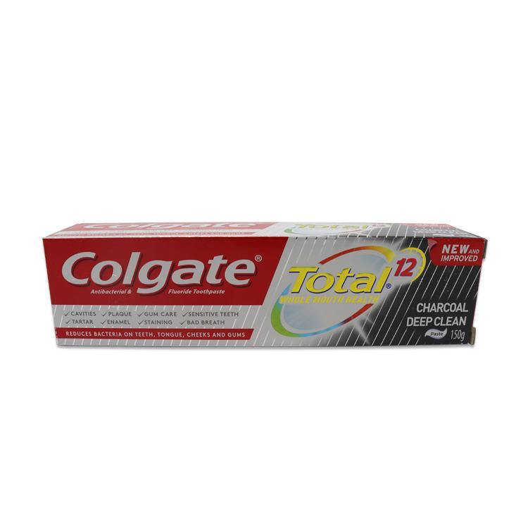 Colgate Tooth Paste Total 12 Charcoal Deep Clean 150 g - Southstar Drug
