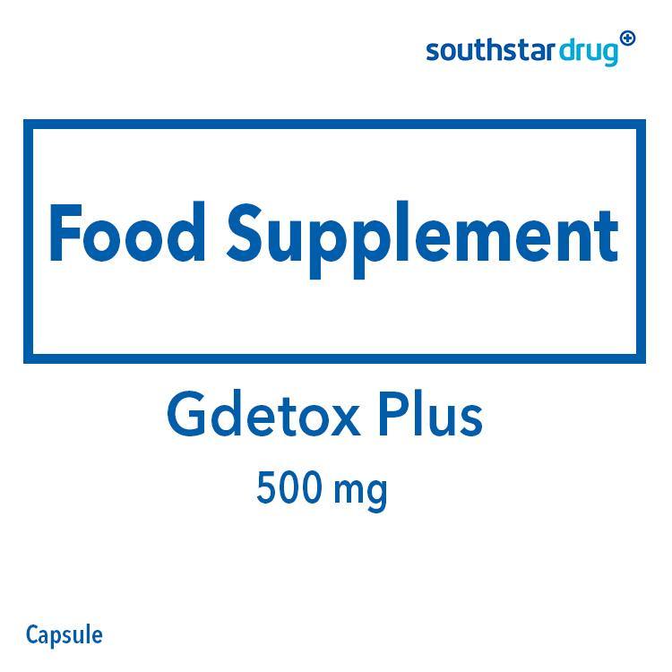 Gdetox Plus 500 mg Capsule - 20s - Southstar Drug