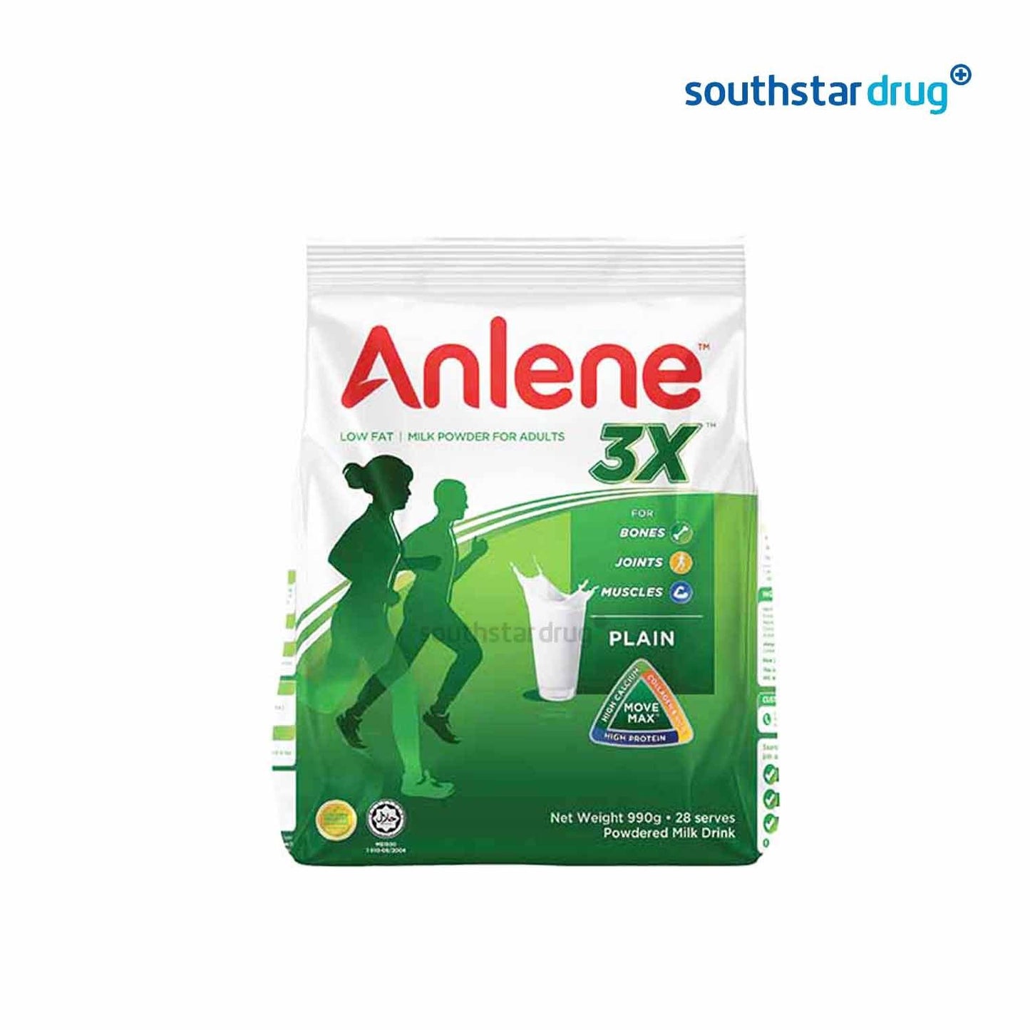 Anlene Gold Plain 990g Pouch - Southstar Drug