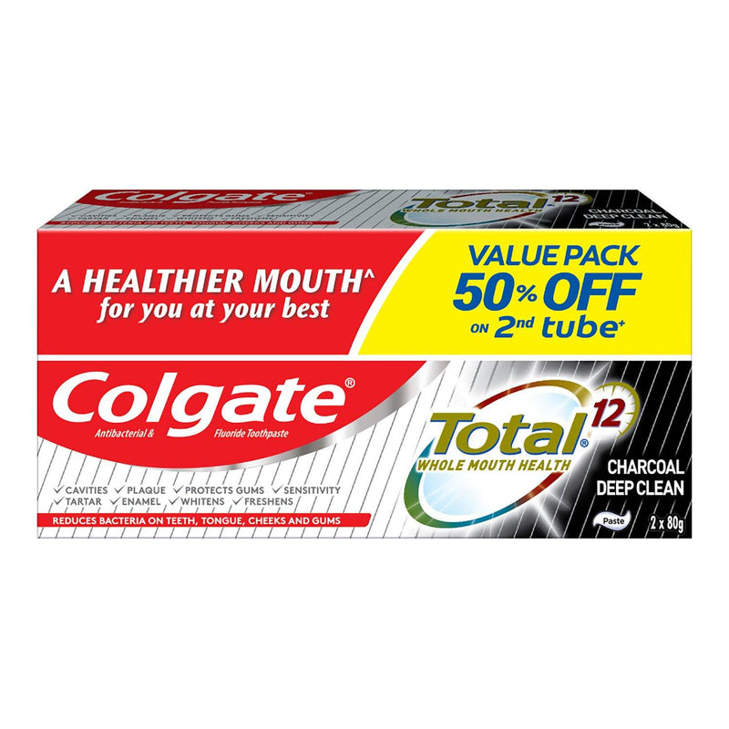 Colgate Total Charcoal Toothpaste 80g x 2 - Southstar Drug