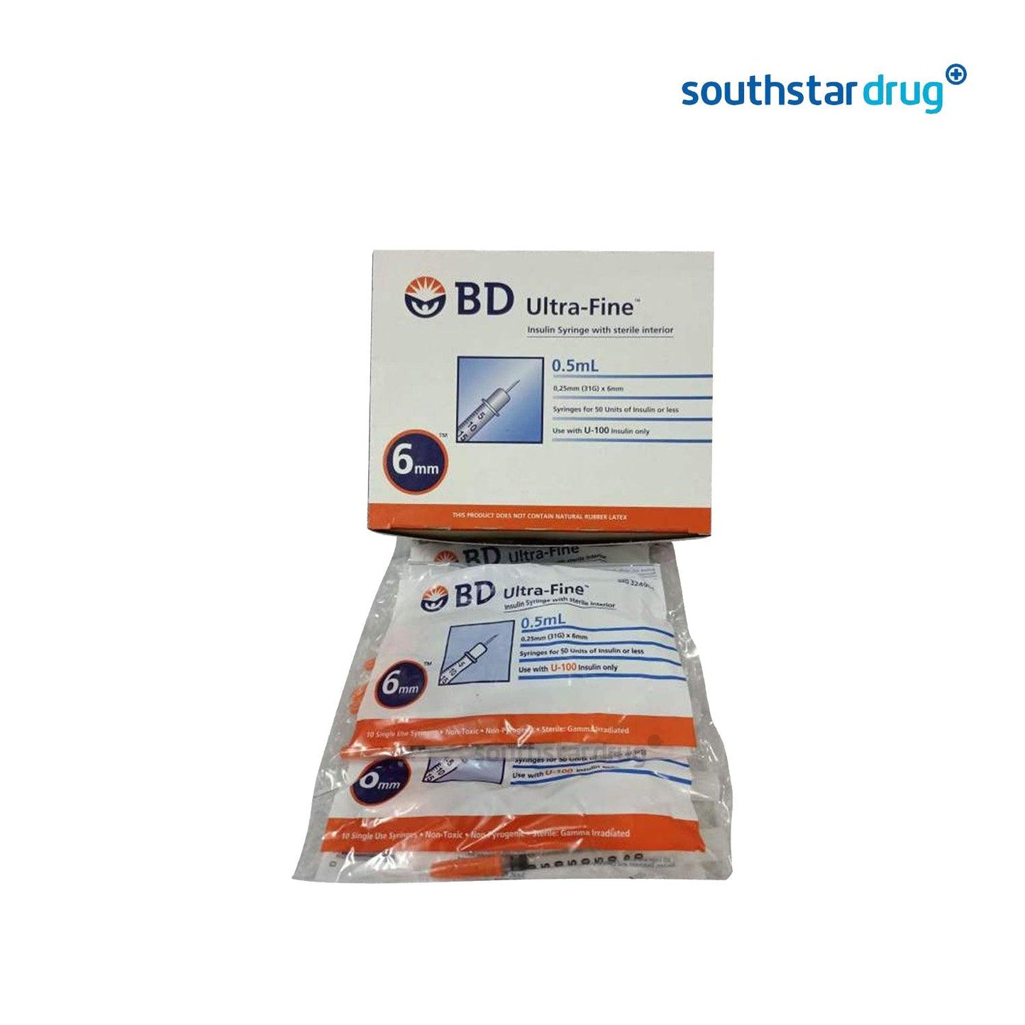 BD Insulin Syringe Ultra Fine 0.5ml - Southstar Drug