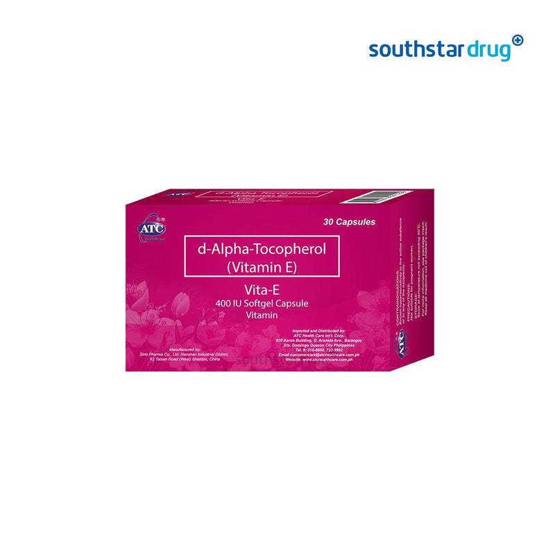 Vita - E 400 IU Softgel Capsules - 30s - Southstar Drug