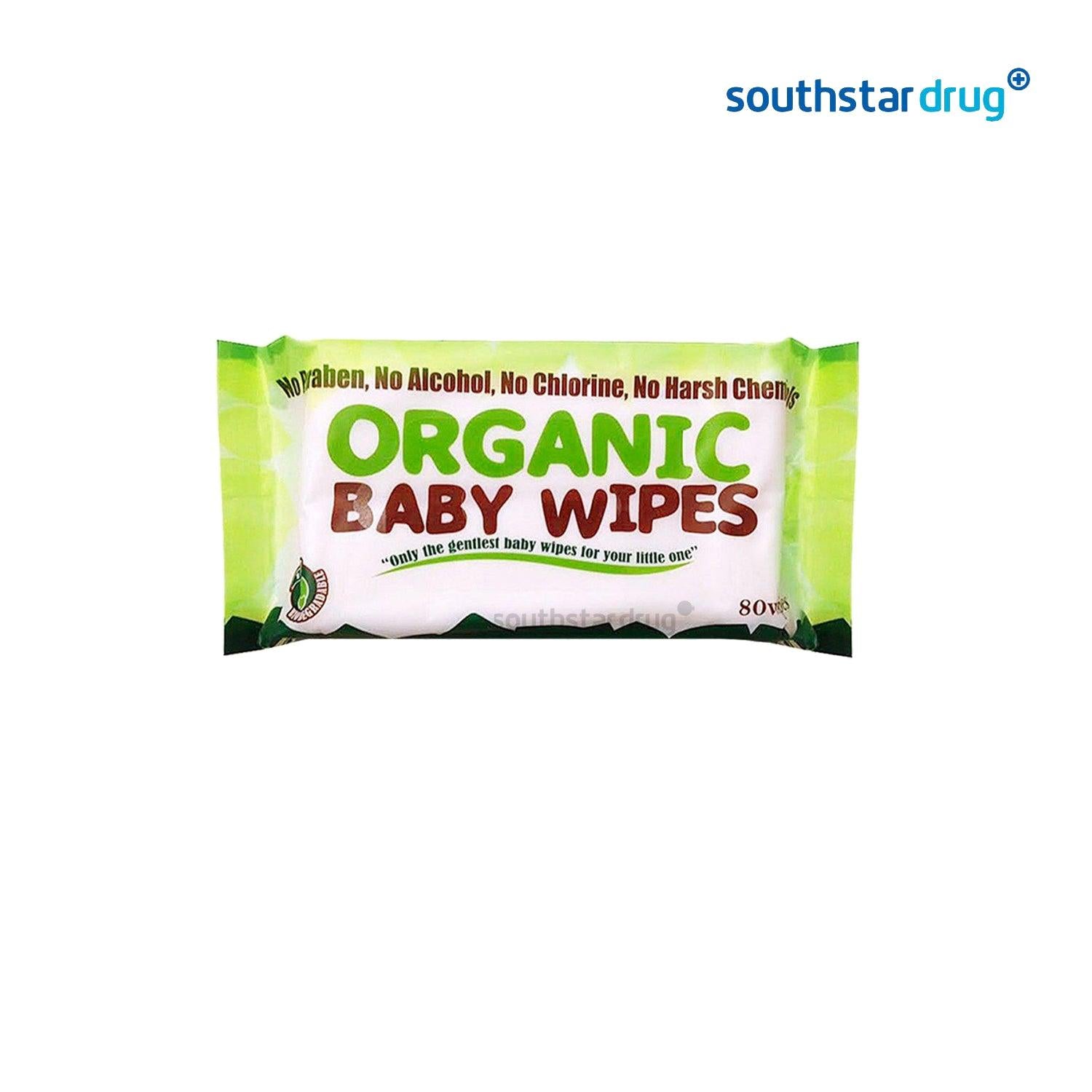 Organic Baby Wipes 80s - Southstar Drug