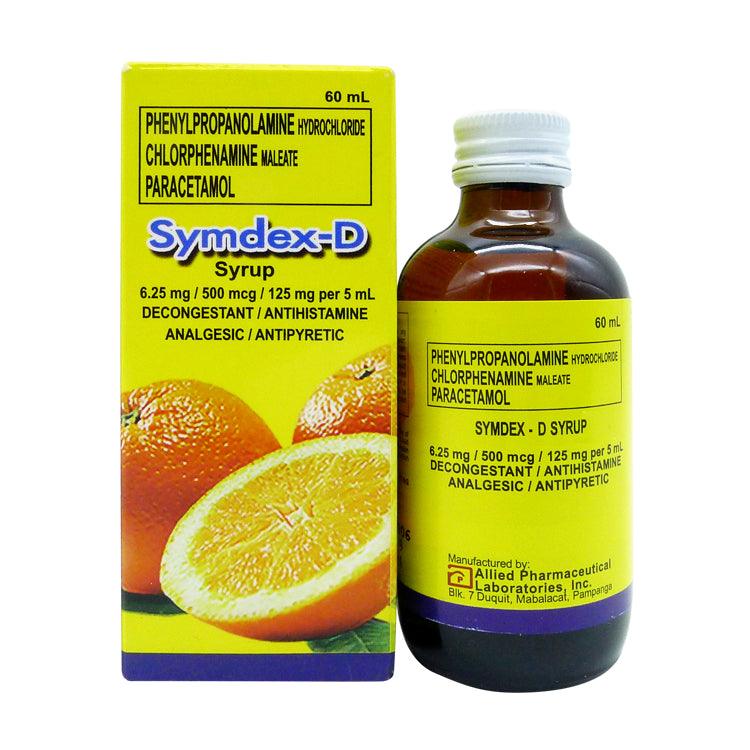 Symdex - D 6.25 mg / 500 mcg / 125 mg 60 ml Syrup - Southstar Drug