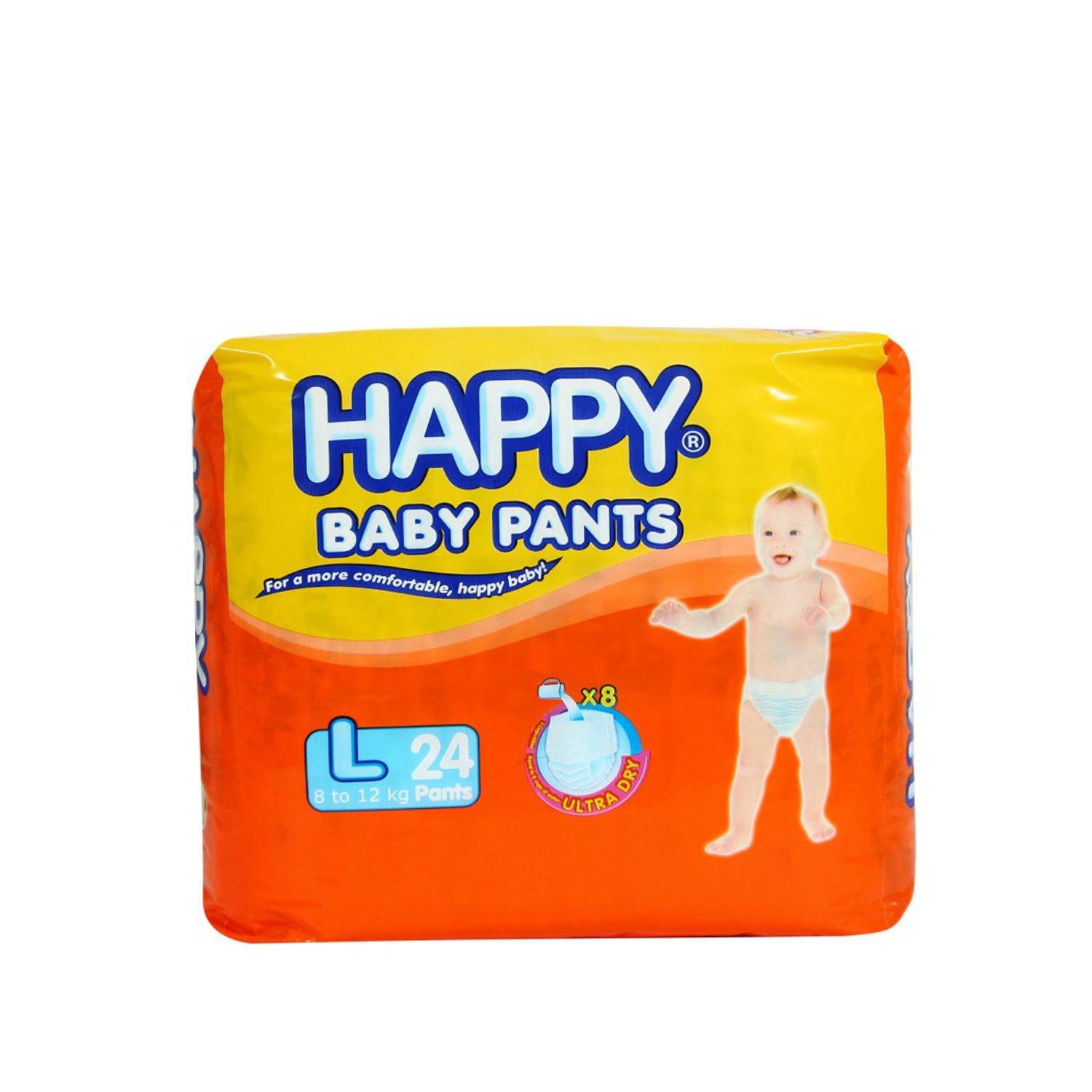 Buy Happy Baby Pants Ultra Dry Diaper Large 24s Online | Southstar Drug