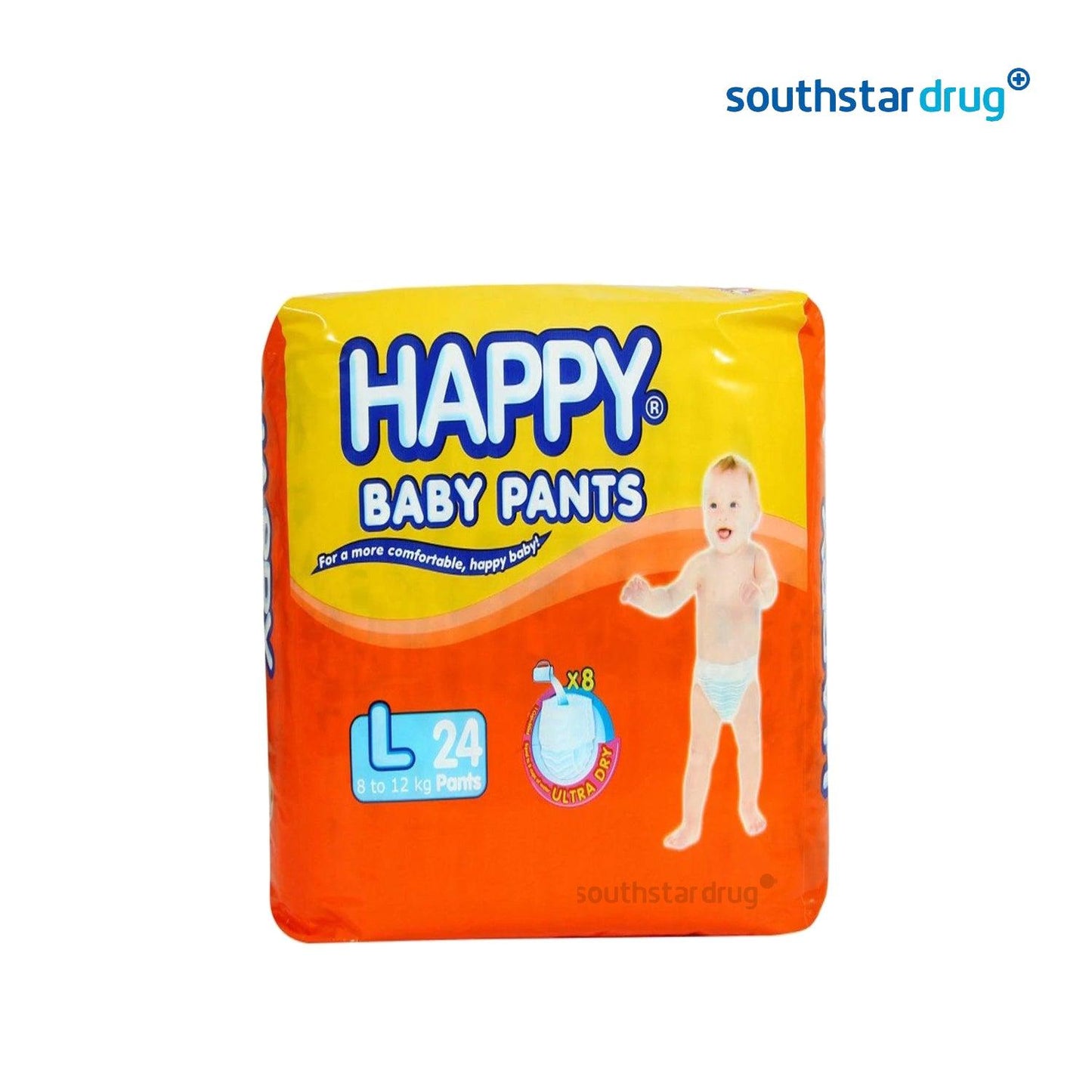 Happy Baby Pants Ultra Dry Diaper Large 24s - Southstar Drug