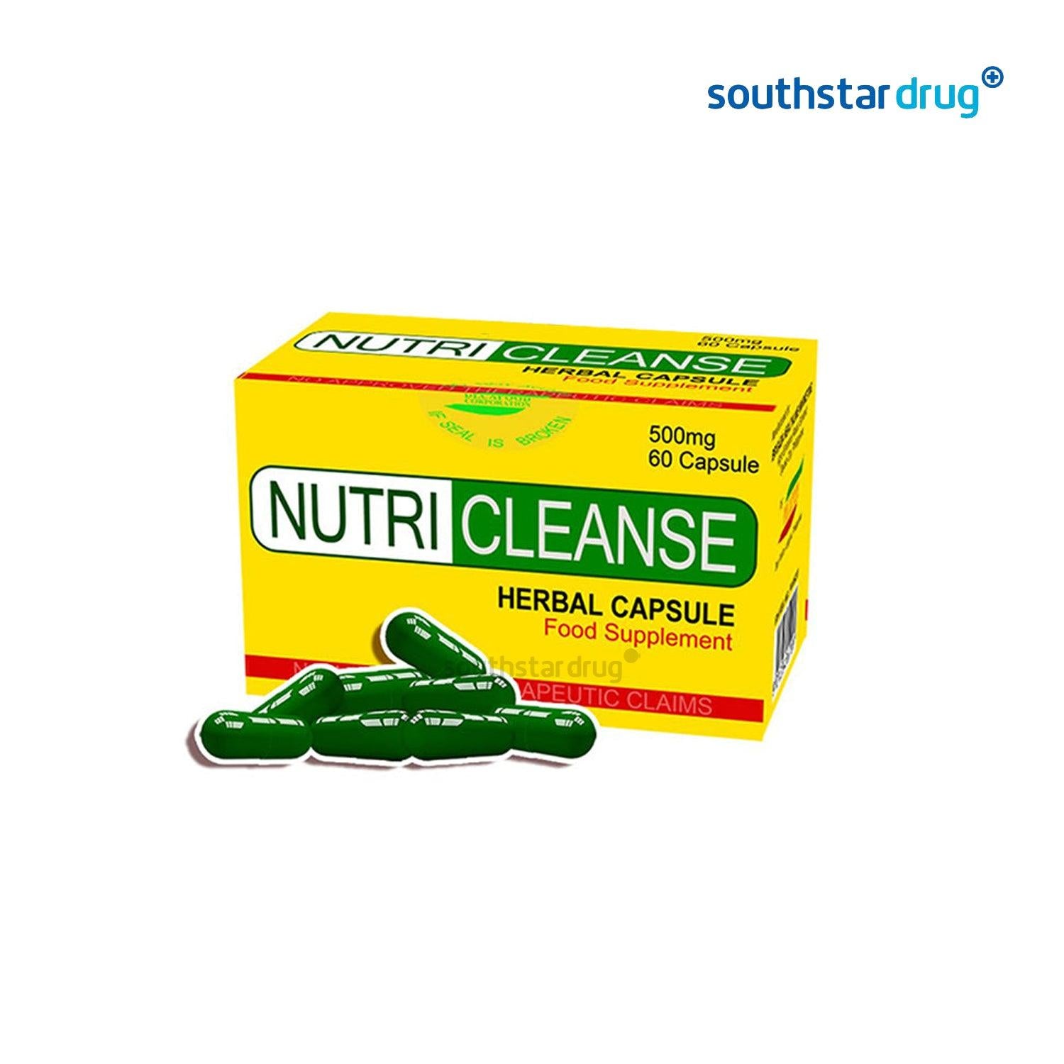 Nutricleanse 500mg Capsule - 20s - Southstar Drug