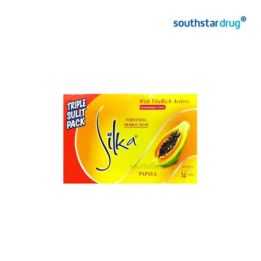 Silka Soap Whitening Papaya Triple Sulit - Southstar Drug