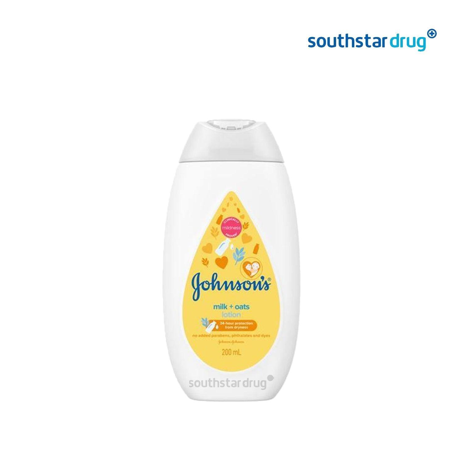 Johnson's Baby Lotion Milk plus Oat 200ml - Southstar Drug