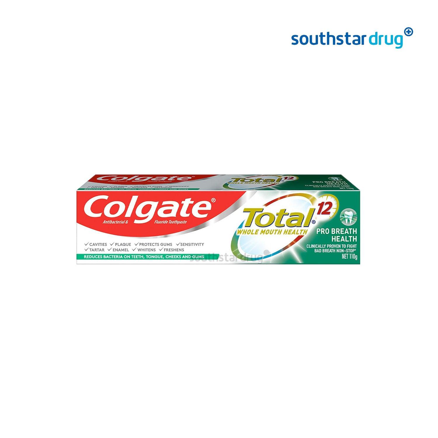 Colgate Total Pro Breath Health Toothpaste 110g - Southstar Drug