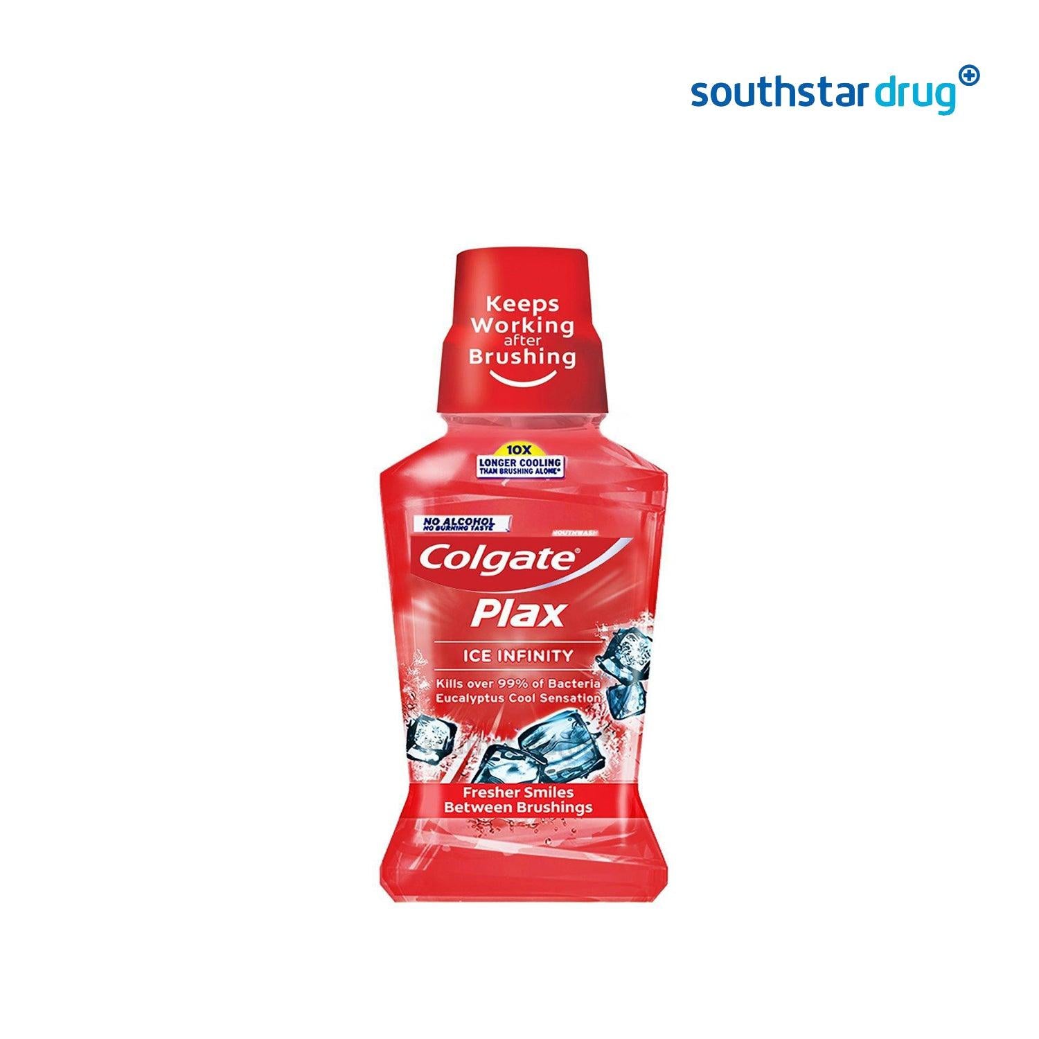 Colgate Plax Antibacterial Mouthwash Ice Infinity Intense Flavor 250ml - Southstar Drug