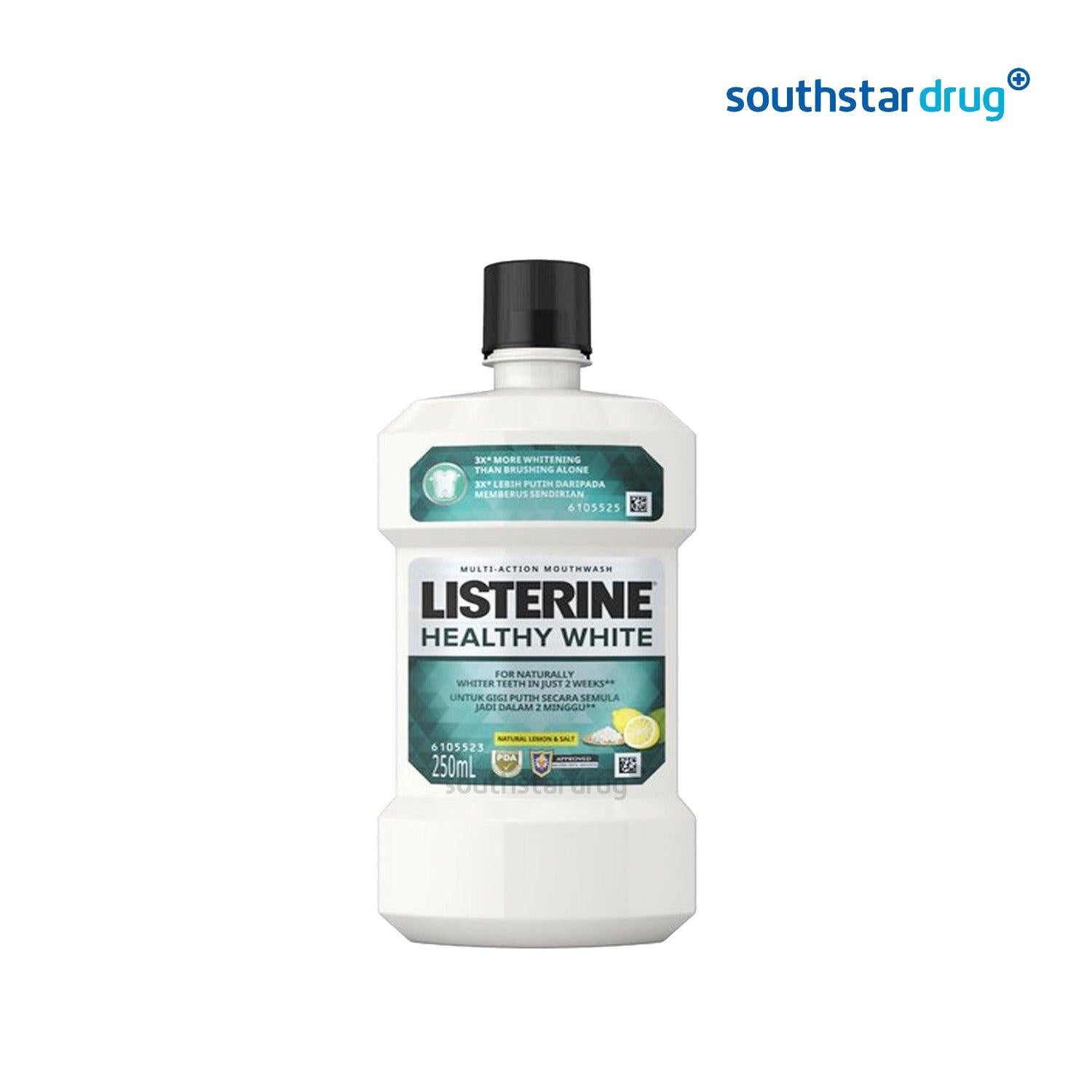 Listerine Healthy White 250ml Mouthwash - Southstar Drug