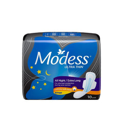 Modess Ultra Thin All Night Wings Napkin - 10s - Southstar Drug
