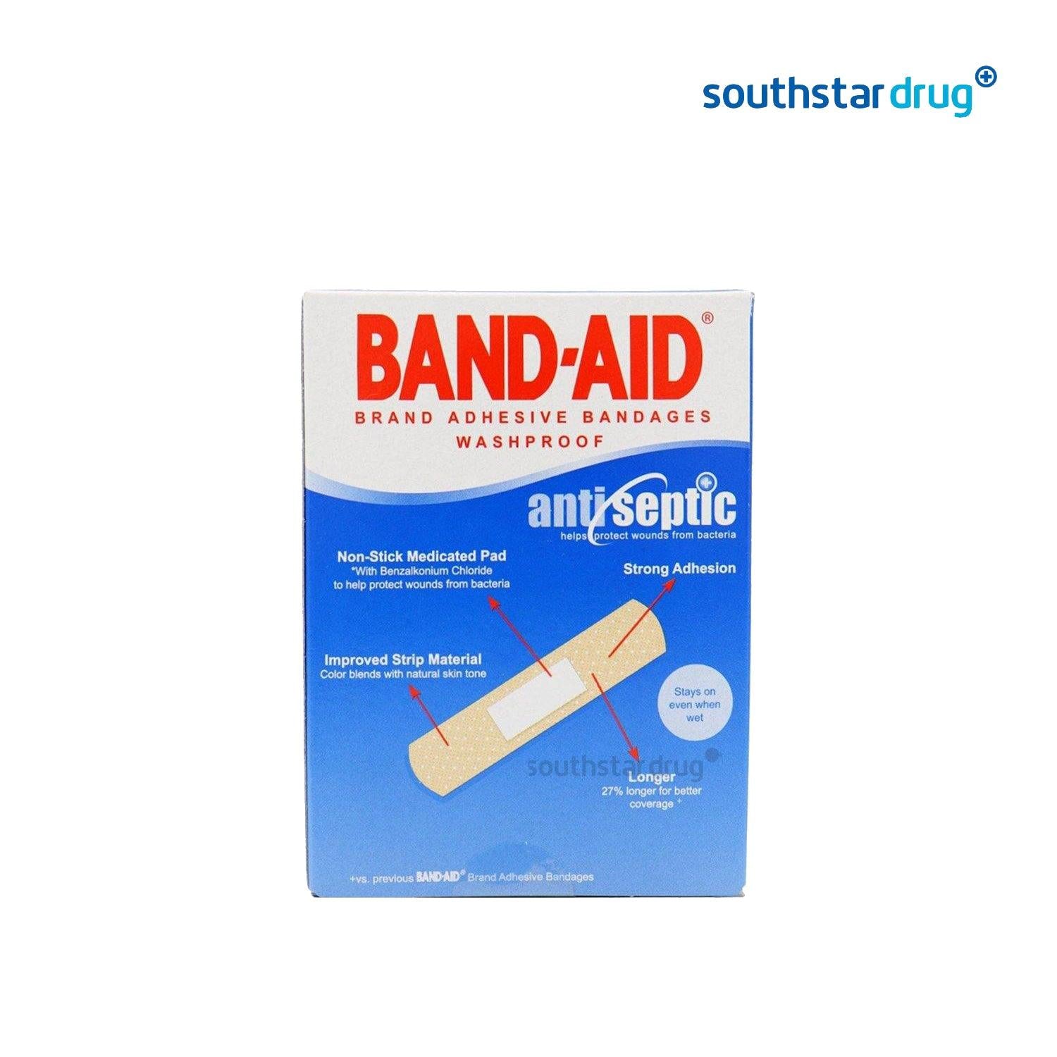 Buy Band Aid Wash Proof Adhesive Bandage - 50s Online