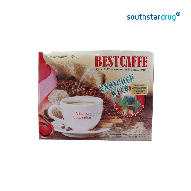 Bestcaffe 8 in 1 Coffee Sweetened With Stevia - Southstar Drug