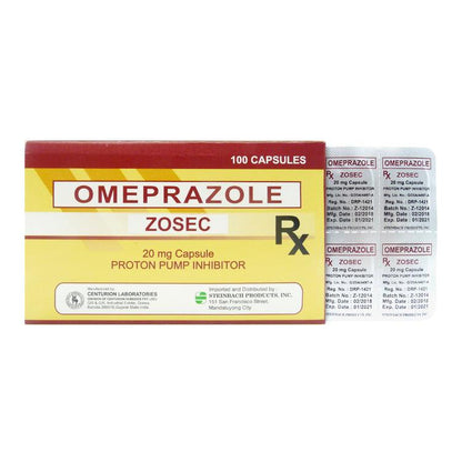 Rx: Zosec 20mg Capsule - Southstar Drug