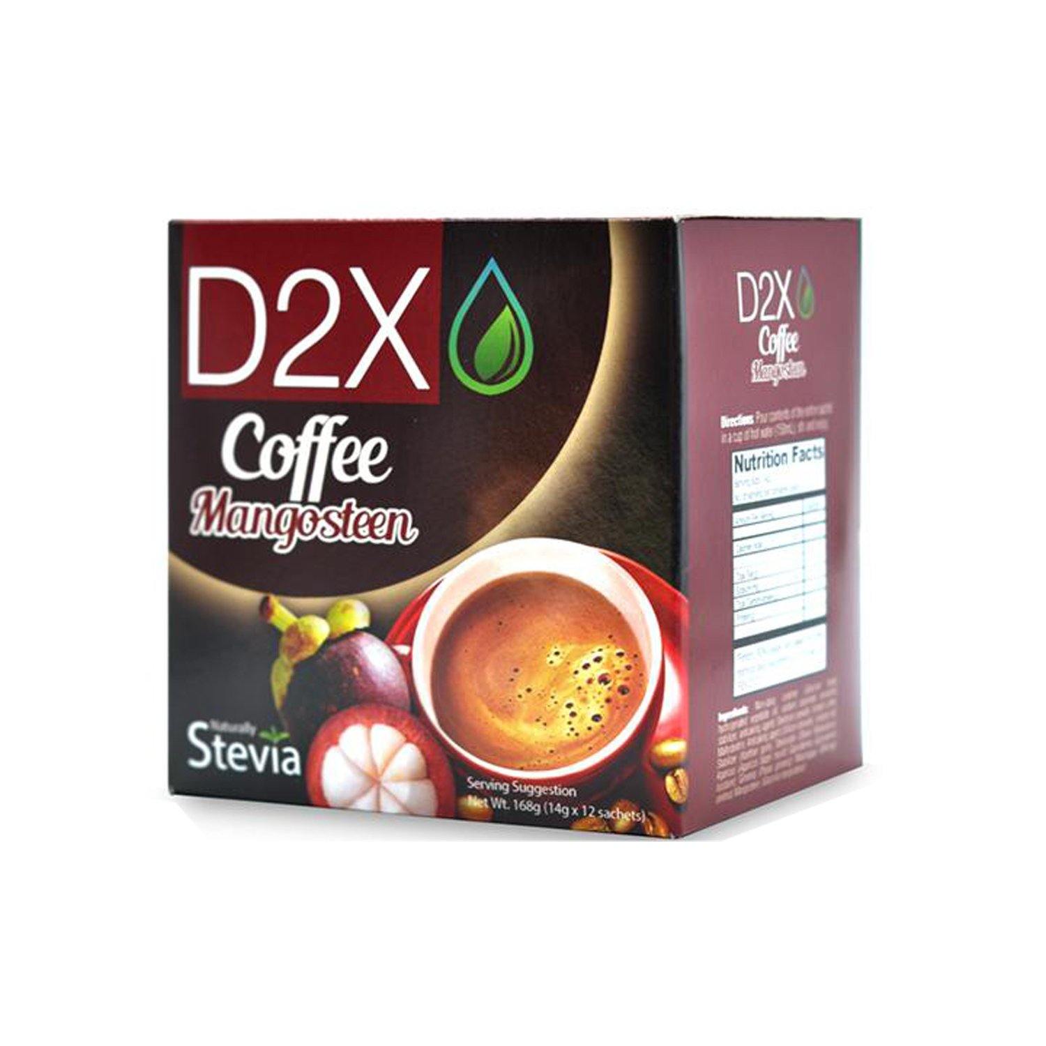 D2X Coffee Mangosteen With Stevia - 12s - Southstar Drug