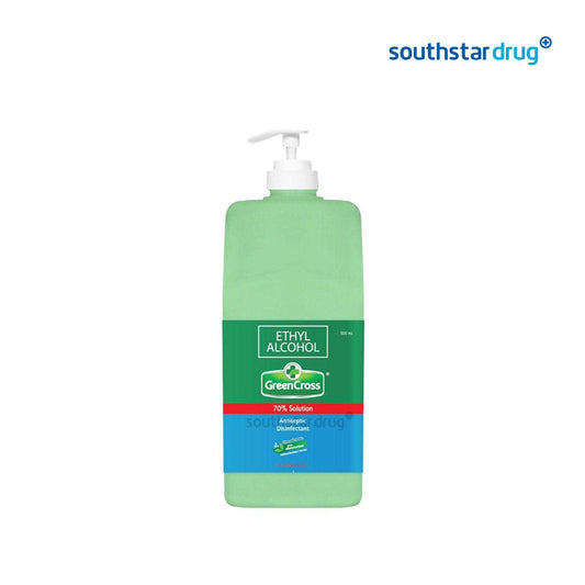 Green Cross Alcohol Pump 70% Solution 500ml - Southstar Drug