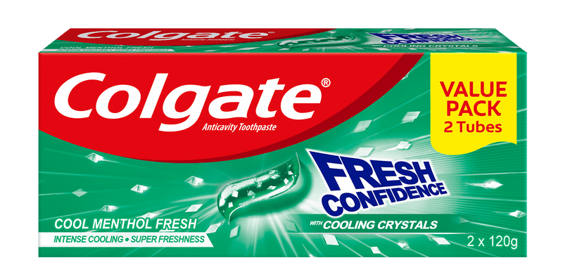 Colgate Fresh Confidence Cool Menthol Fresh Toothpaste 120g - Southstar Drug