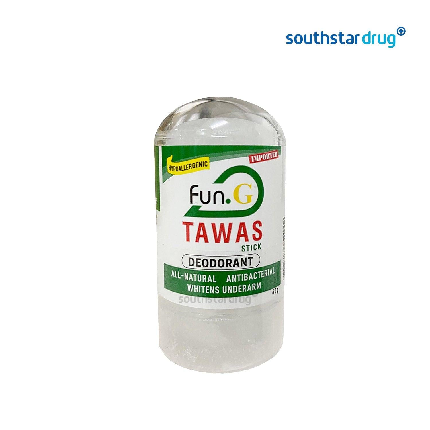 Fun G Stick Tawas Antibacterial Deodorant 60 g - Southstar Drug