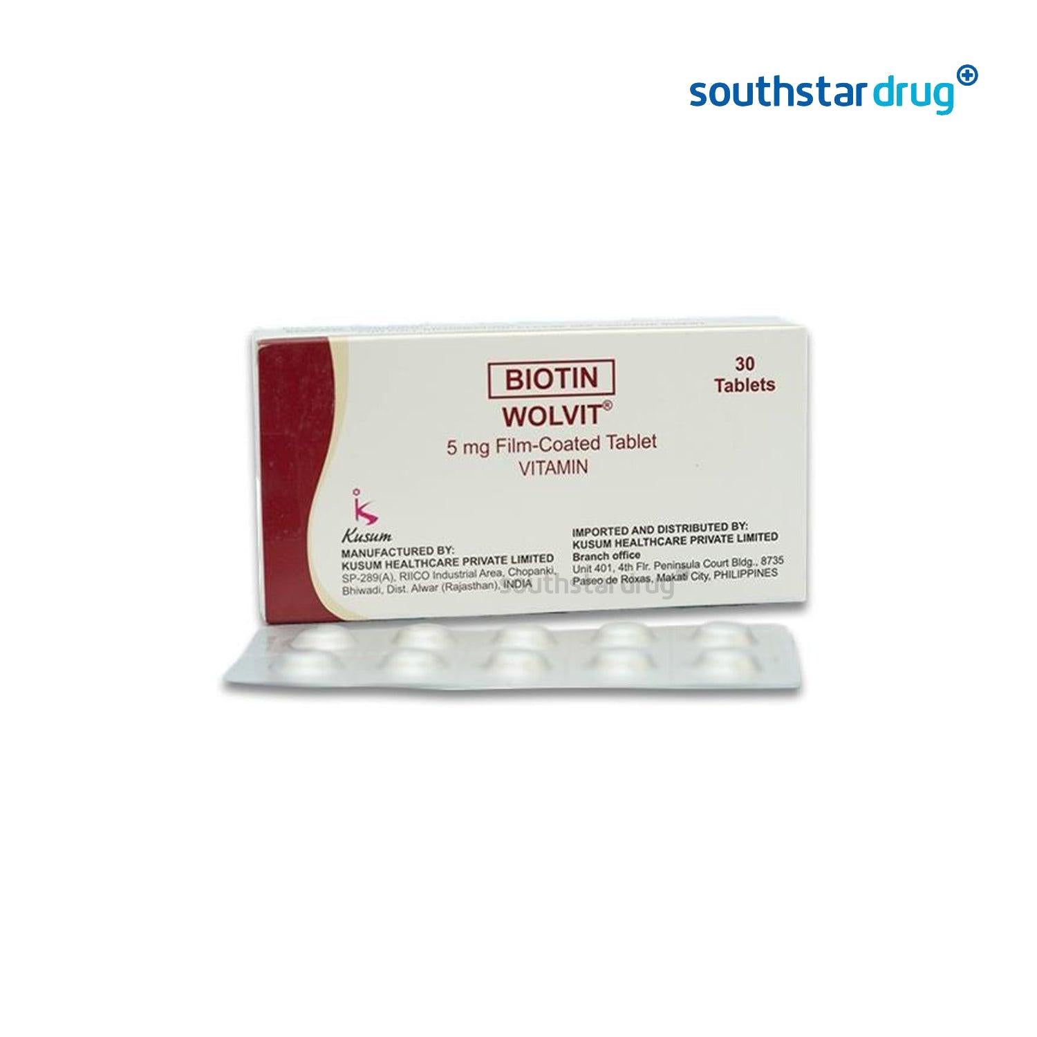 Wolvit 5mg Tablet - 30s - Southstar Drug