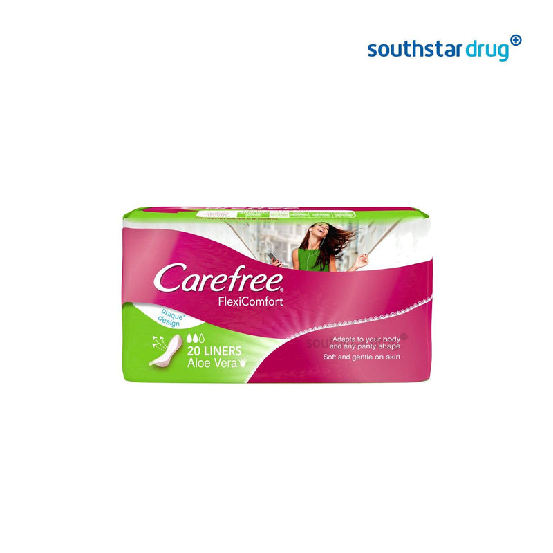 Carefree Flexicomfort Aloevera Panty Liner - 20s - Southstar Drug