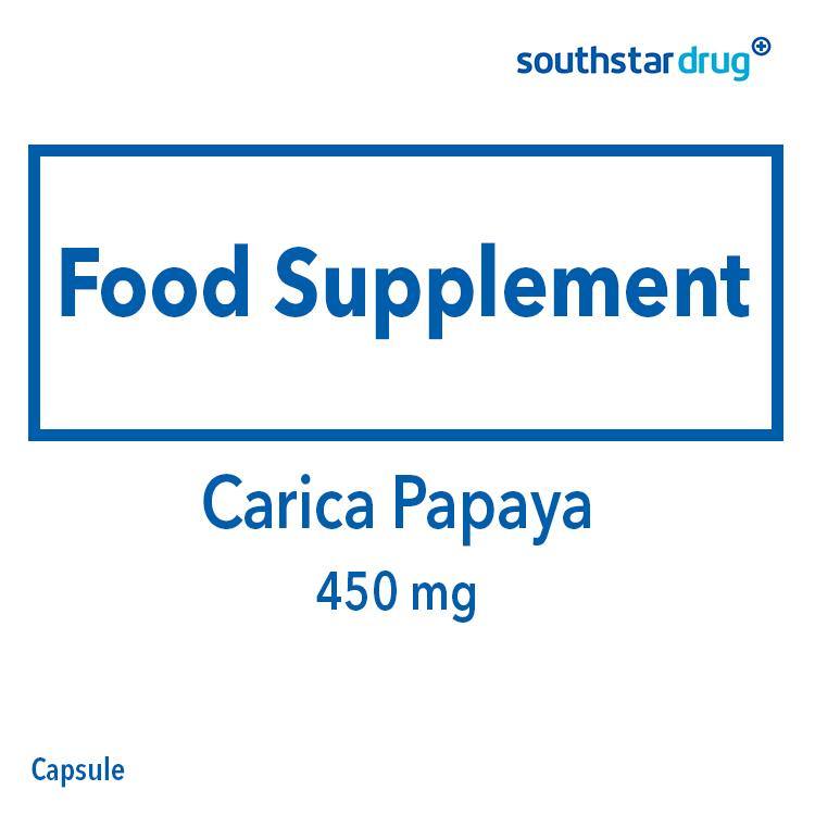 Carica Papaya 450mg Capsule - 30s - Southstar Drug