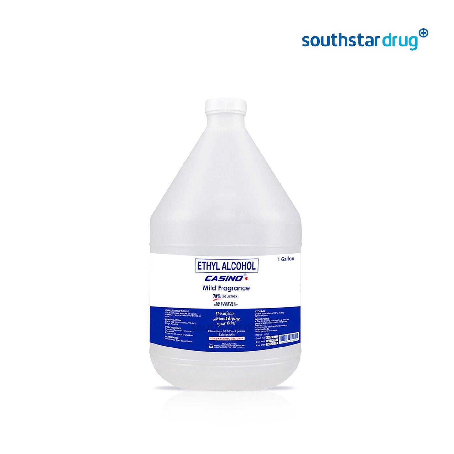 Casino 70% Solution Ethyl Alcohol 1 Gallon - Southstar Drug