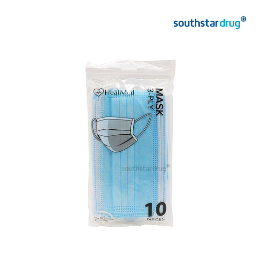 Healmed 3 Ply Surgical Face Mask - 10s - Southstar Drug