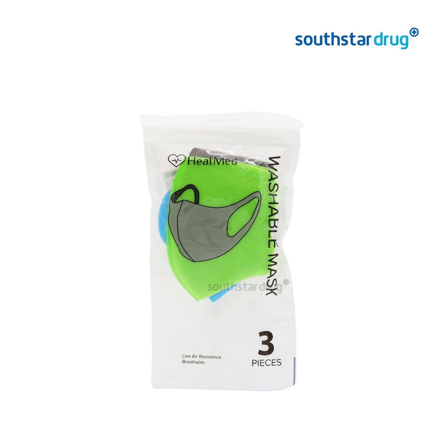 Healmed Washable Mask 3s - Southstar Drug