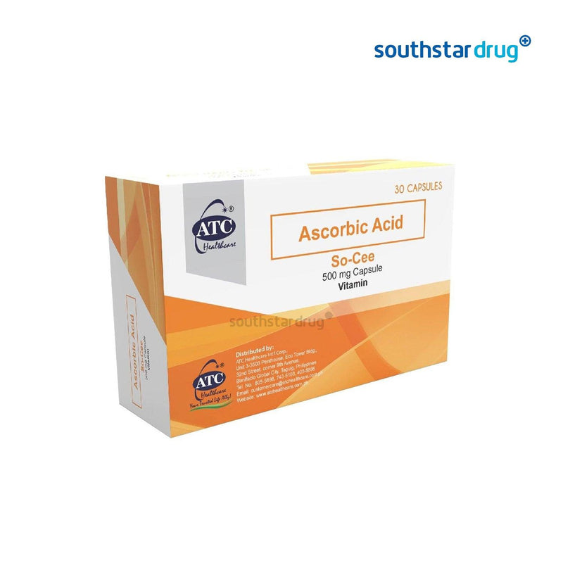 ATC So Cee 500mg Capsule - 30s - Southstar Drug