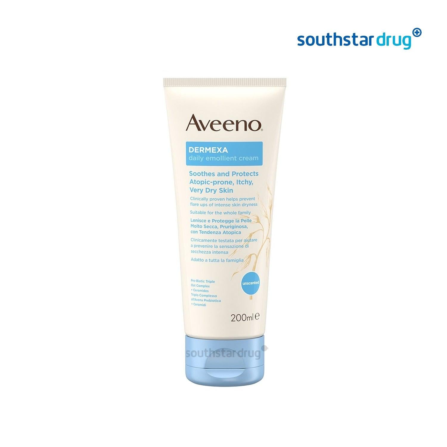 Aveeno Dermexa Daily Emollient Cream 200ml - Southstar Drug