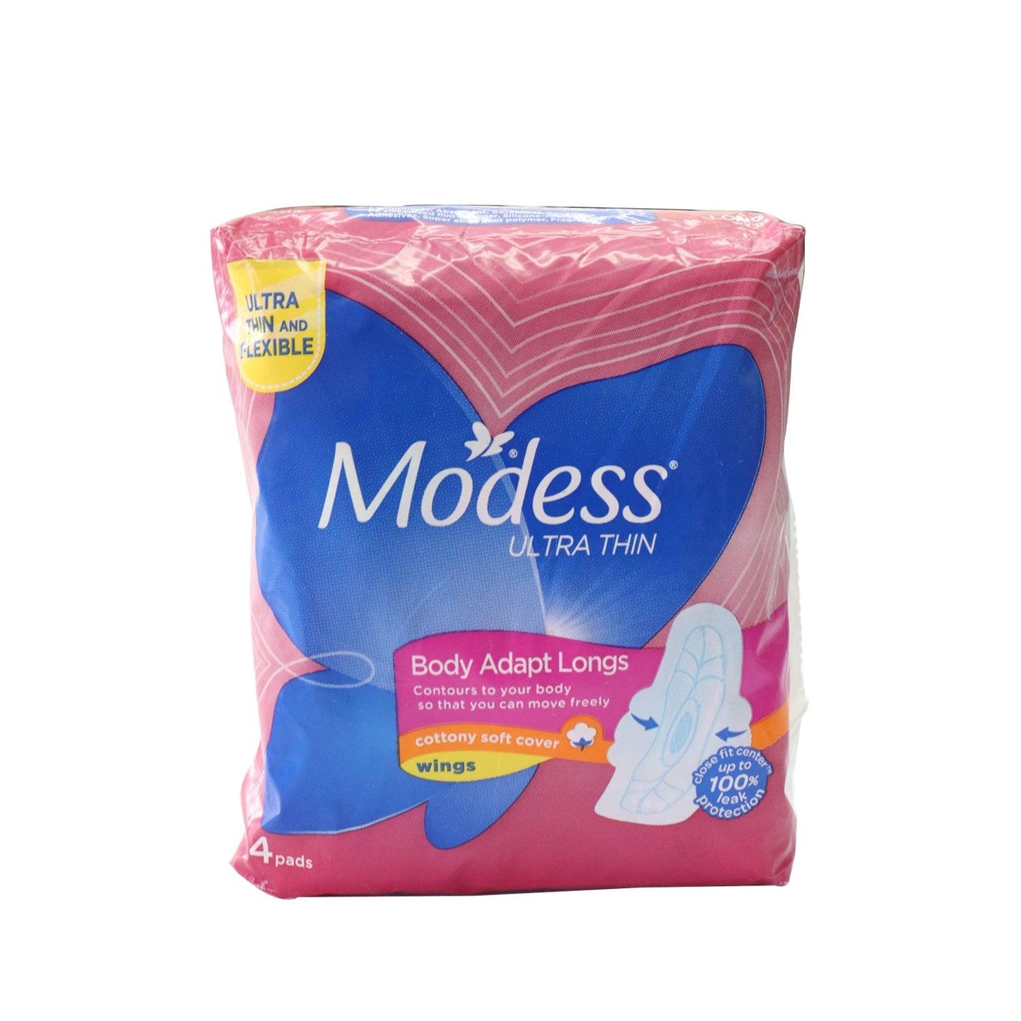 Modess Ultra Thin Body Adapt Longs With Wings - Southstar Drug