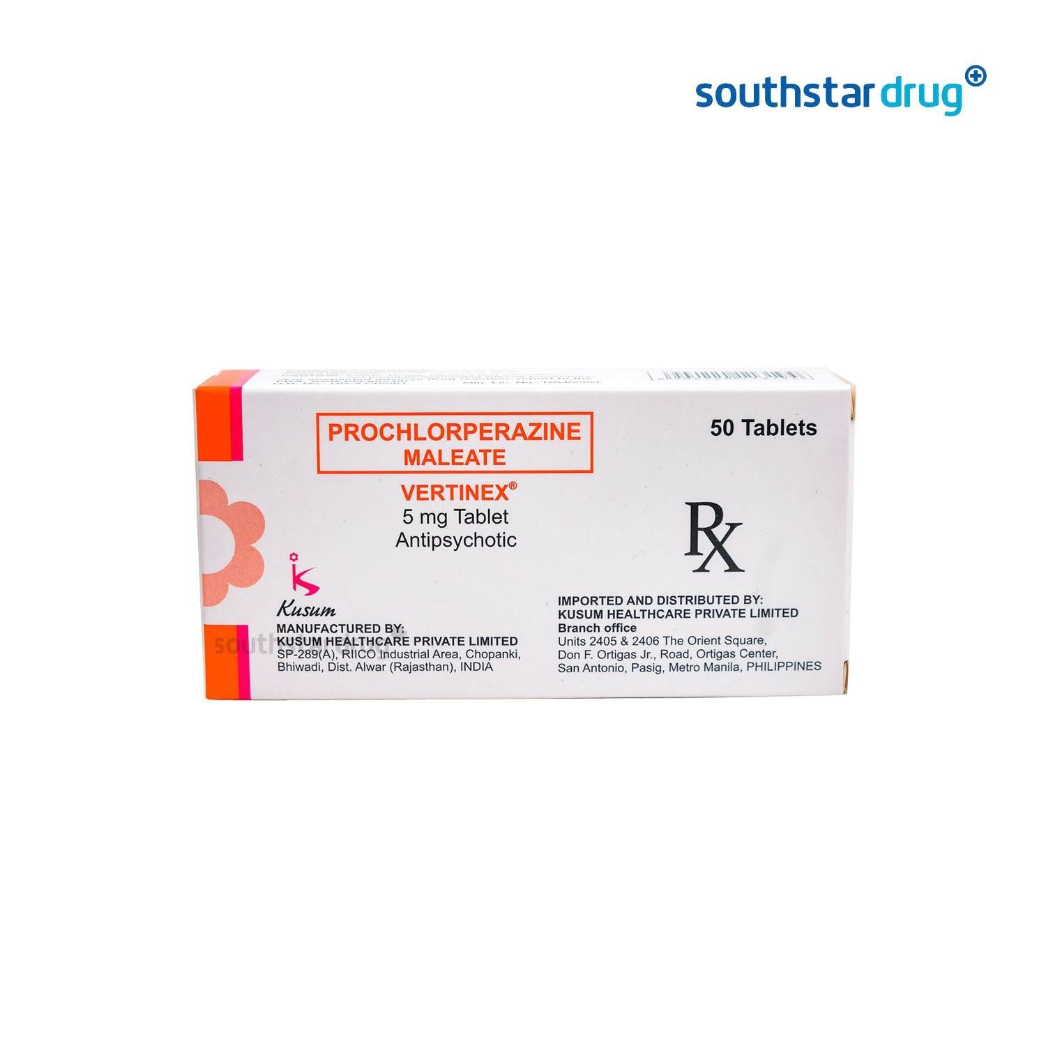 Rx: Vertinex 5mg Tablet - Southstar Drug