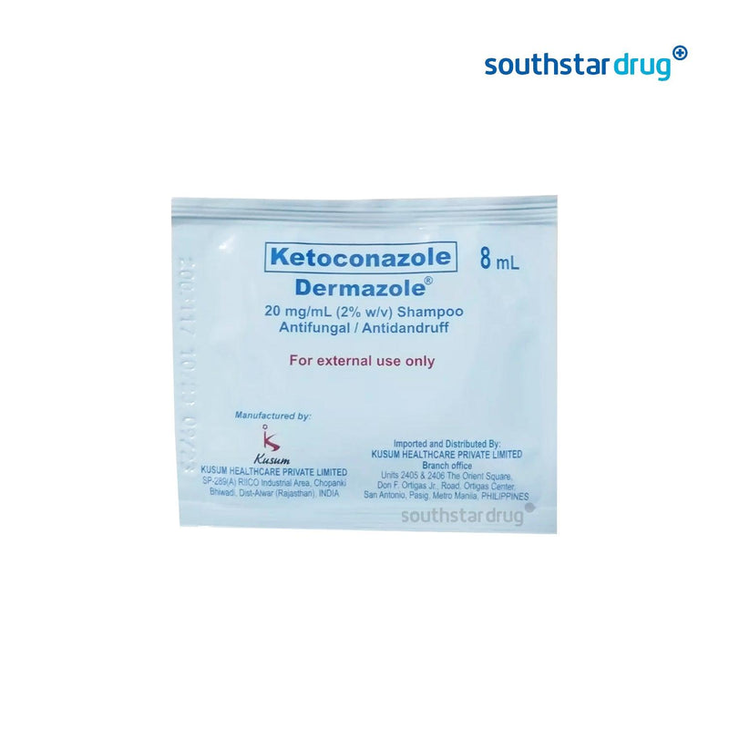 Dermazole Shampoo 20mg/ml 8ml sachet - Southstar Drug