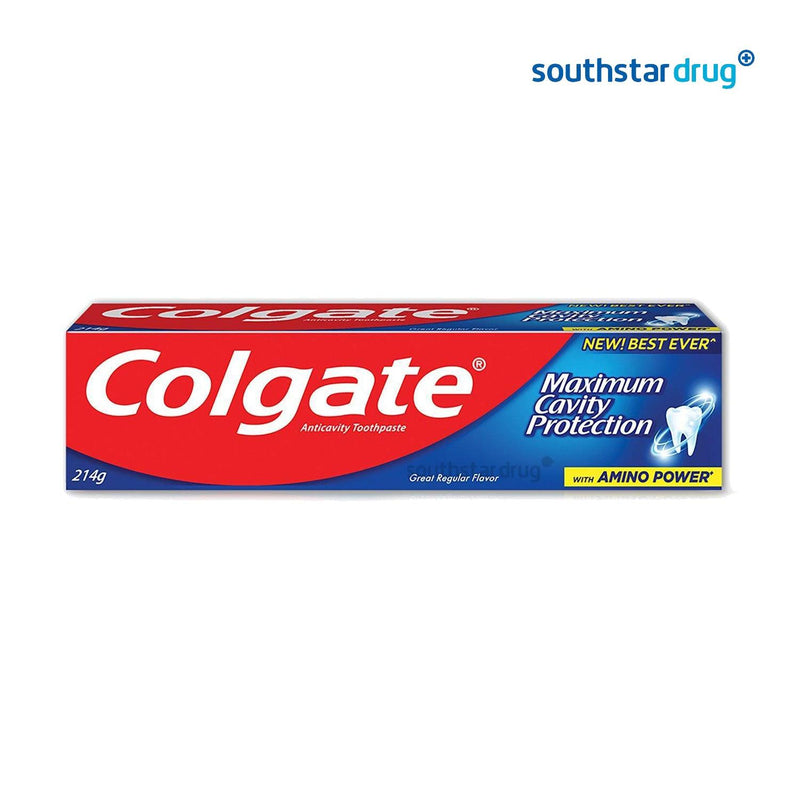 Colgate Great Regular Flavor With Amino Power Toothpaste 214g - Southstar Drug