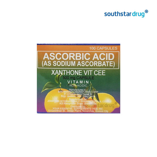 Xanthone Vit Cee 500mg Capsule - 20s - Southstar Drug