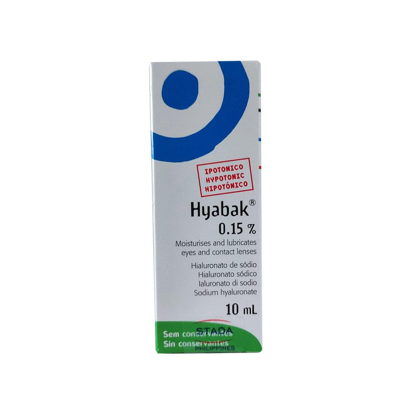 Hyabak Eye Drops Solution 0.15% - 10ml - Southstar Drug