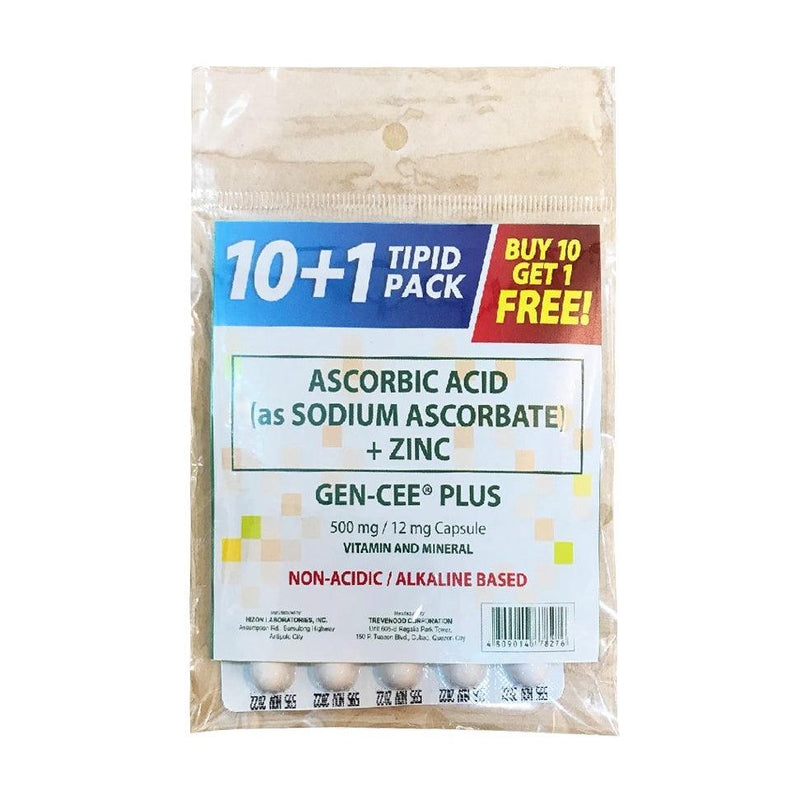 Gen-Cee Plus 500mg / 12mg Capsule 10+1 Tipid Pack Capsule - Southstar Drug