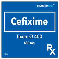 Rx: Taxim O 400 400mg Tablet - Southstar Drug