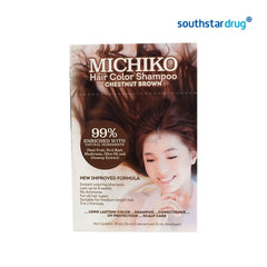 Michiko Hair Color Brown Shampoo 30ml - Southstar Drug