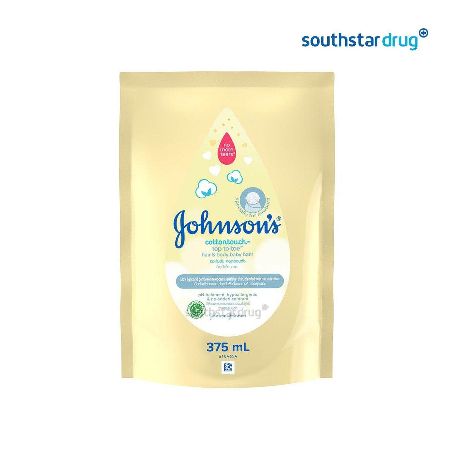 Johnson's Bath Cotton Touch Baby Refill 375ml - Southstar Drug