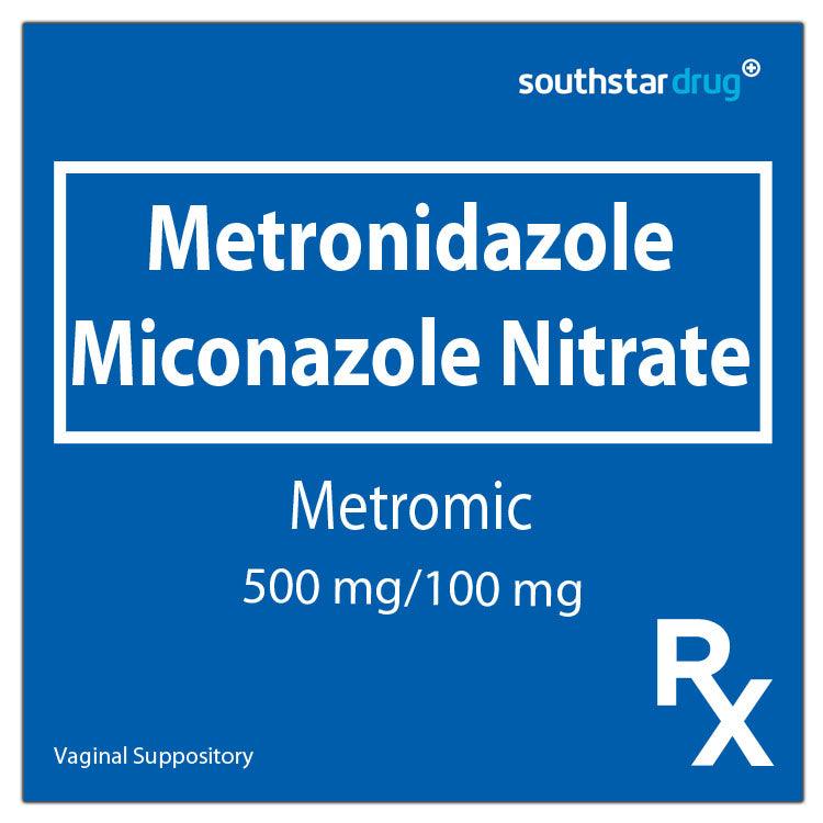 Rx: Metromic 500mg / 100mg Vaginal Suppository - Southstar Drug