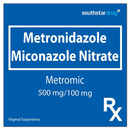 Rx: Metromic 500mg / 100mg Vaginal Suppository - Southstar Drug