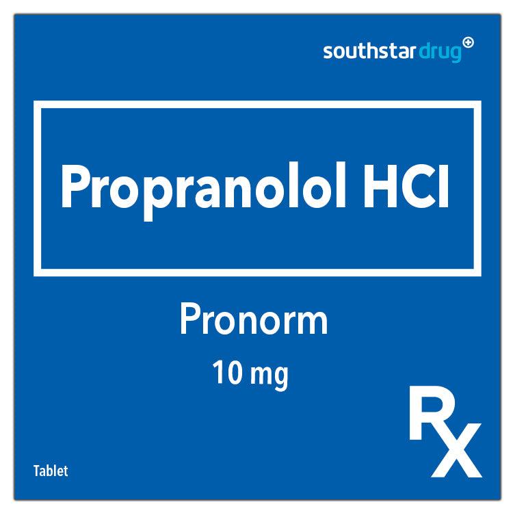 Rx: Pronorm 10mg Tablet - Southstar Drug